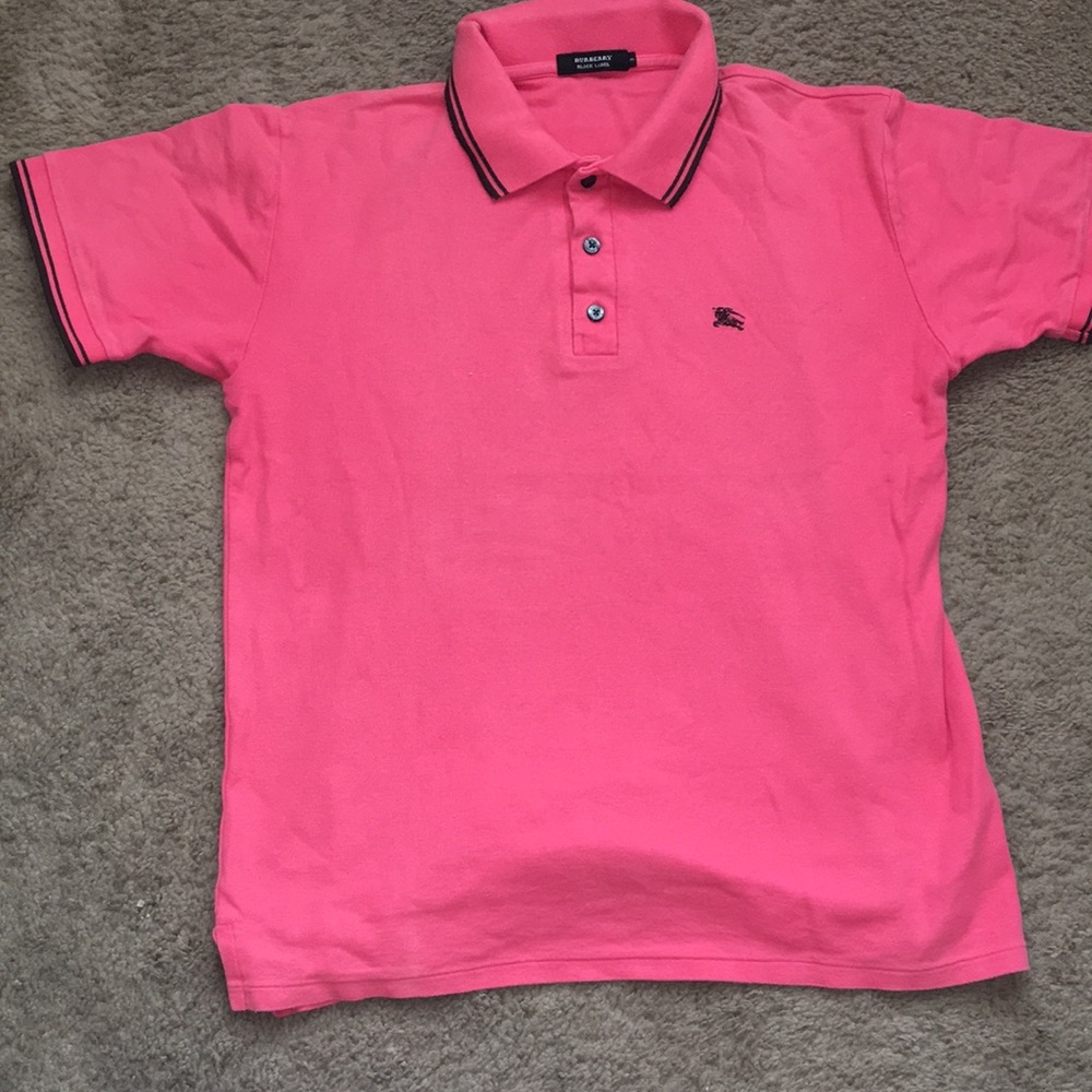 Man’s Burberry polo shirt